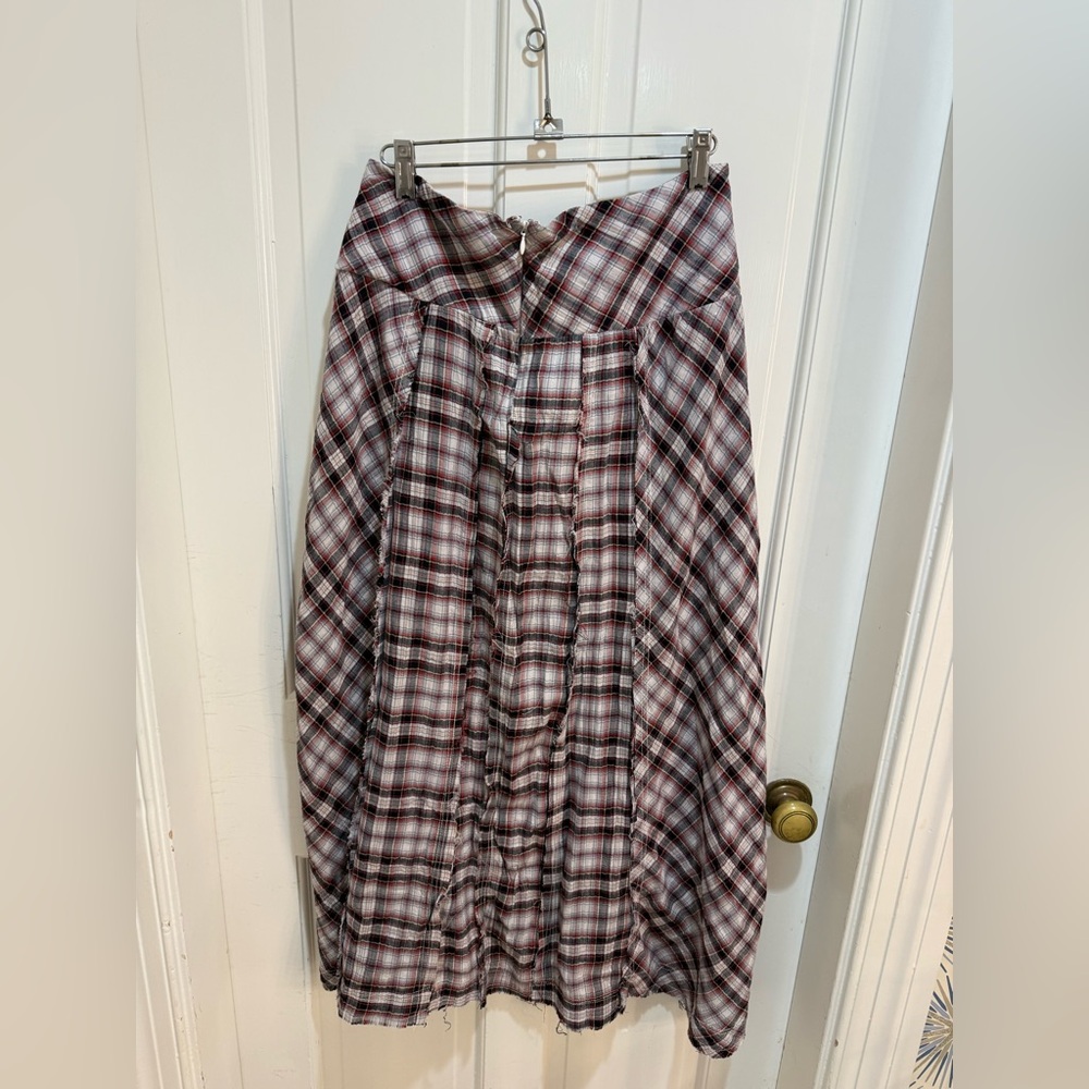 Free People Plaid Maxi Skirt - Picture 2 of 7